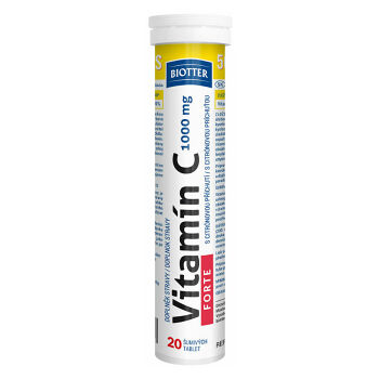 BIOTTER Vitamín C FORTE šumivé tablety 20 ks