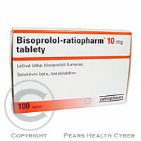 BISOPROLOL-RATIOPHARM 10 MG  100X10MG Tablety