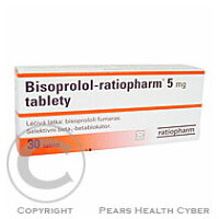 BISOPROLOL-RATIOPHARM 5 MG  30X5MG Tablety