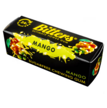 BITTERS Energetická žvýkačka Mango 6 kusů (Před tréninkem)