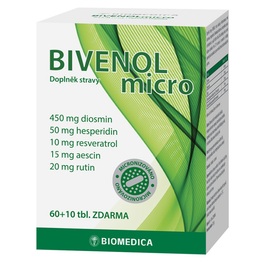 Levně BIOMEDICA Bivenol micro 60 + 10 tablet ZDARMA