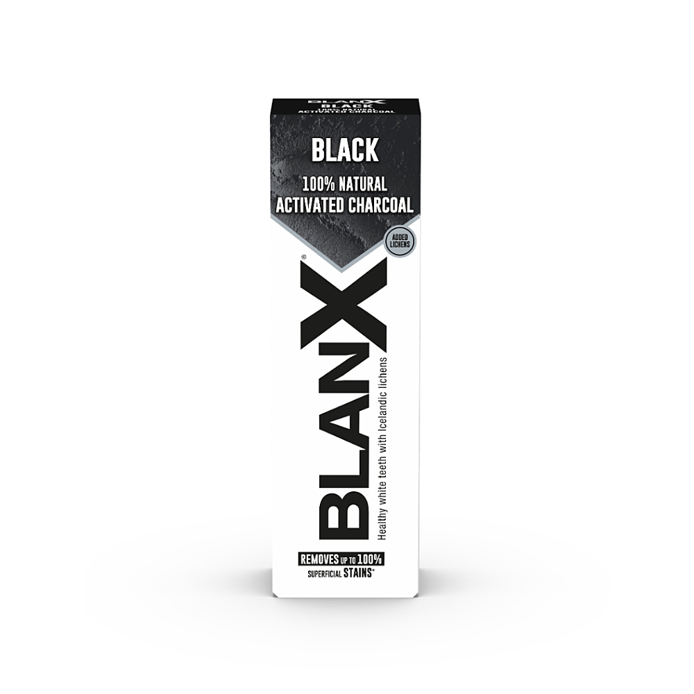 BlanX BLACK bělící zubní pasta s aktivním černým uhlím, 75ml koupíte na Lekarna.cz