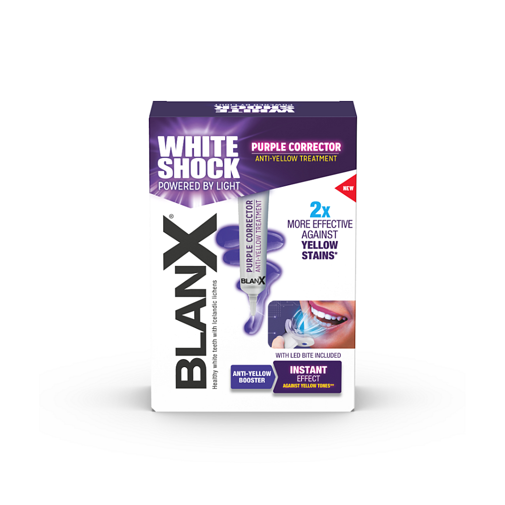 Levně BLANX White Shock Purple Treatment bělící kúra + LED 20 ml