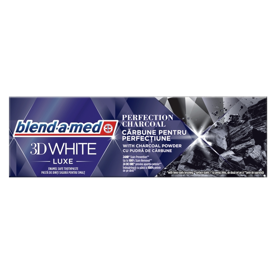 Levně BLEND-A-MED Zubní pasta 3D White Luxe Charcoal 75 ml