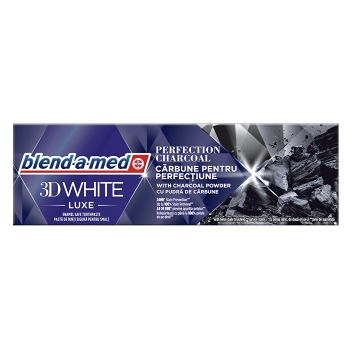 BLEND-A-MED Zubní pasta 3D White Luxe Charcoal 75 ml