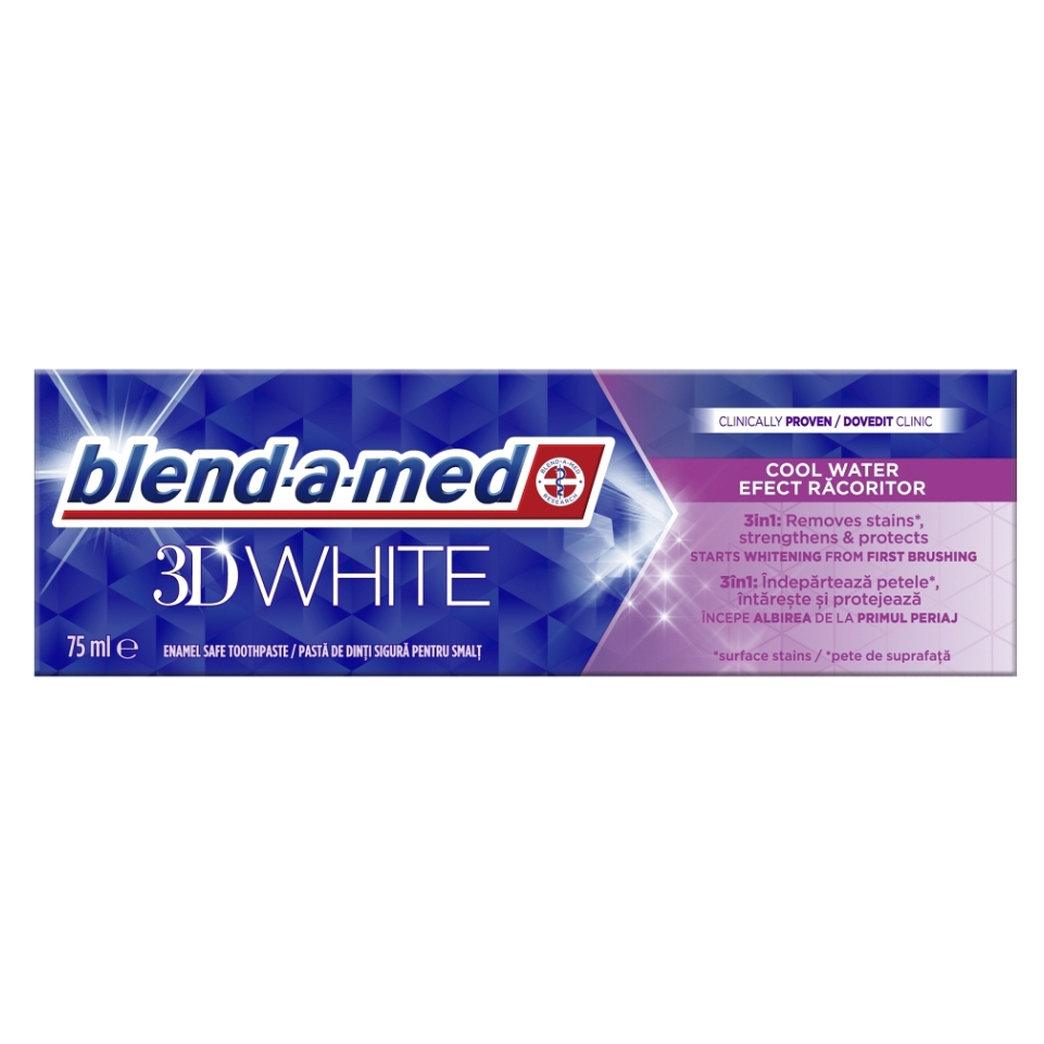 Levně BLEND-A-MED Zubní pasta 3D White Cool Water 75 ml
