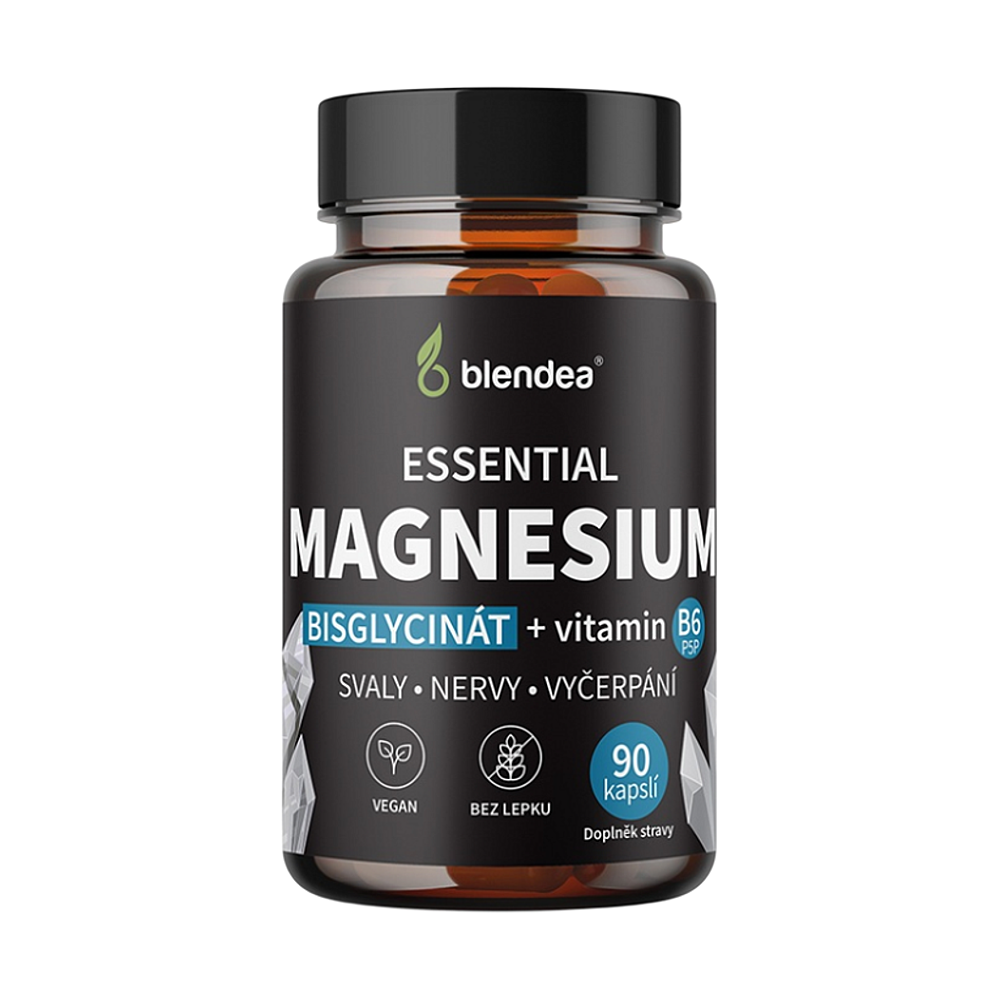 BLENDEA Magnesium Bisglycinát s vitamínem B6 90 kapslí