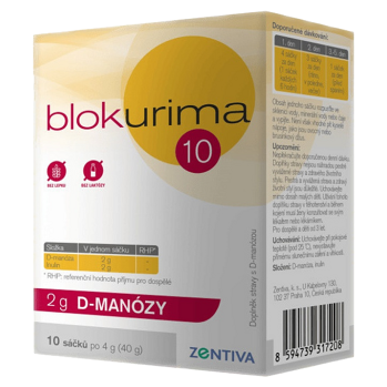 BLOKURIMA 2 g D-manozy sáčky 10 x 4 g (Močové cesty) - Přírodní, DIA