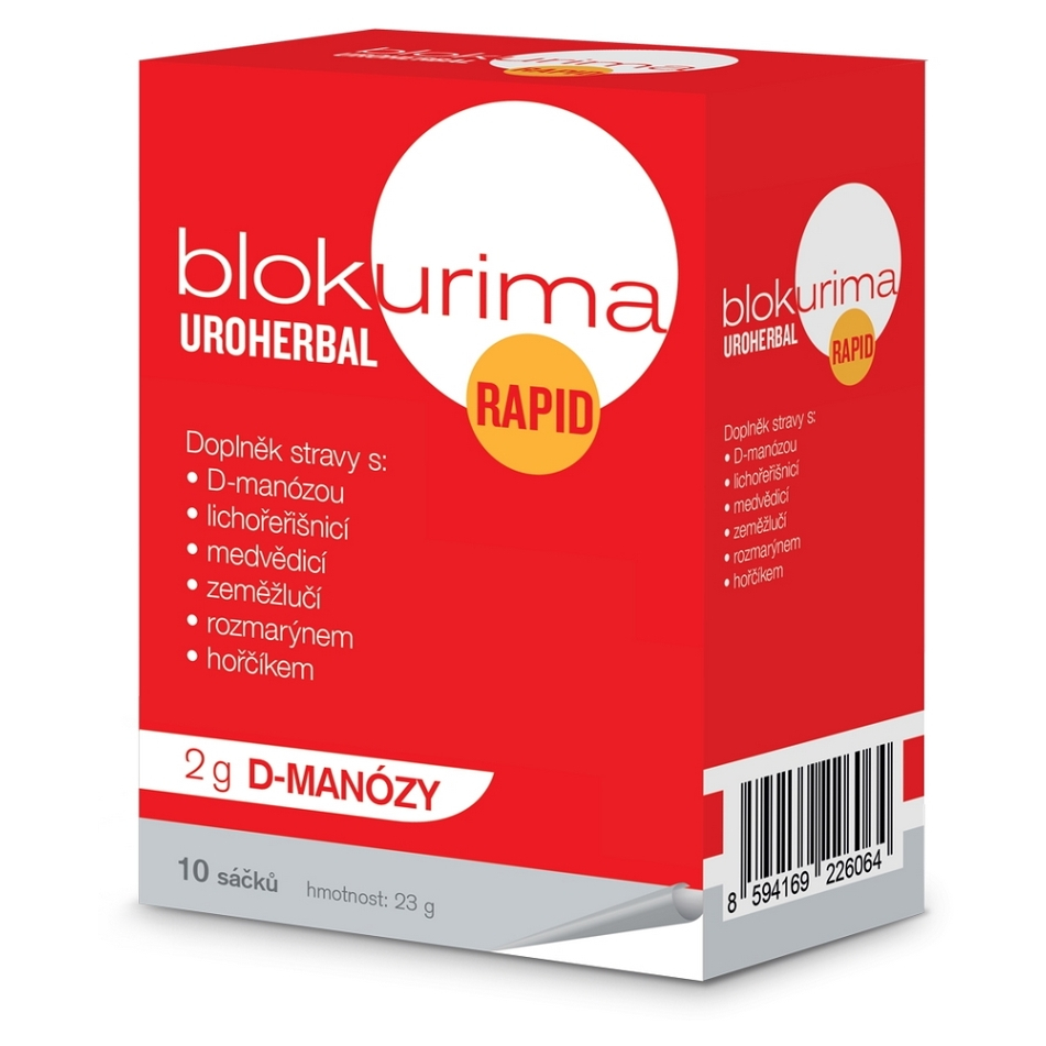 BLOKURIMA Uroherbal rapid 2g D-manózy 2,3 g 10 sáčků