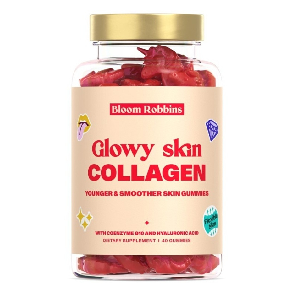 BLOOM ROBBINS Glowy skin collagen gummies 40 kusů