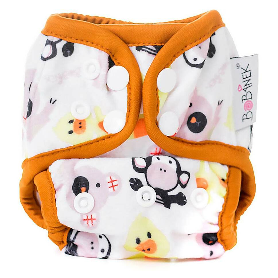 E-shop BOBÁNEK Novorozenecké svrchní kalhotky s patentky Zvířátka