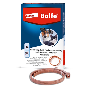 BOLFO medikovaný obojek pro kočky a malé psy 38 cm 1,234 g (Obojky proti klíšťatům a blechám pro psy)