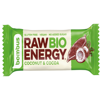 BOMBUS Coconut a cocoa tyčinka BIO 50 g (Tyčinky) - Energetické, Sladké, BIO, RAW