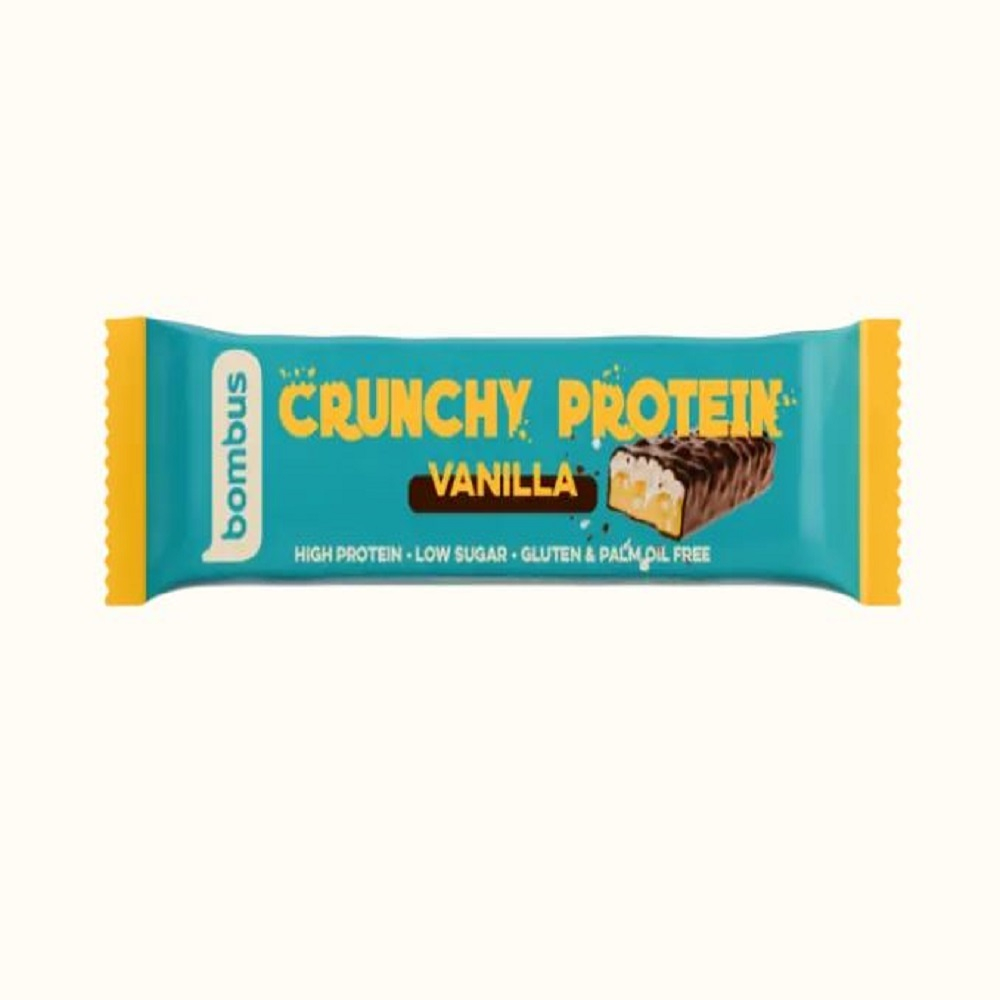 Levně BOMBUS Crunchy protein vanilla 50 g
