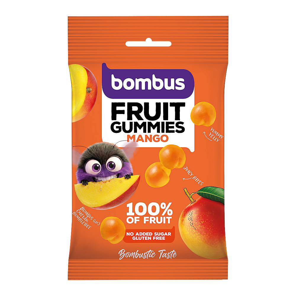 BOMBUS Fruit energy mango gummies 35 g