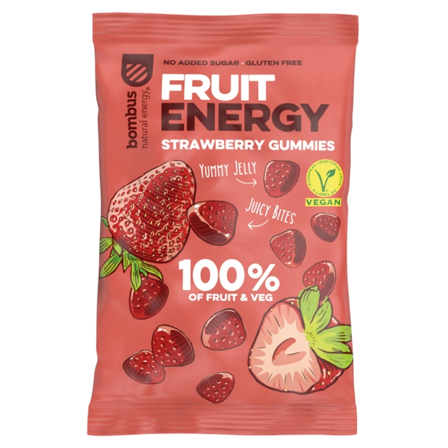 E-shop BOMBUS Fruit energy strawberry gummies 35 g