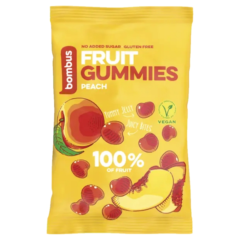 E-shop BOMBUS Fruit gummies peach 35 g