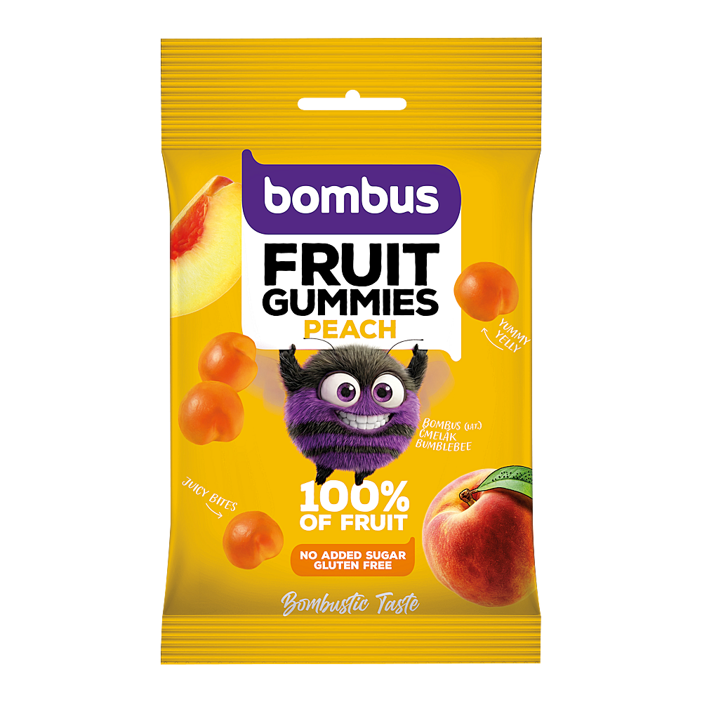 BOMBUS Fruit gummies peach 35 g