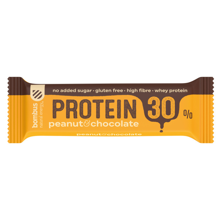 Levně BOMBUS Protein 30% arašídy a čokoláda 50 g