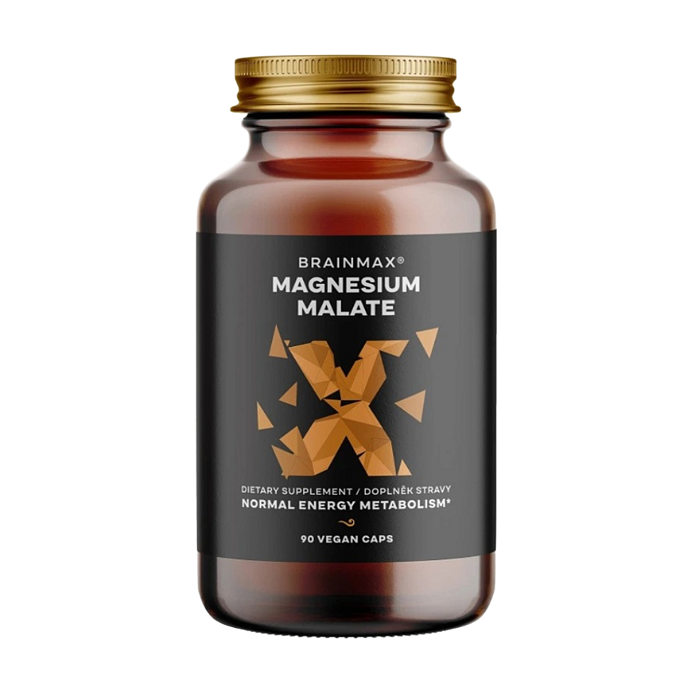 BRAINMAX Magnesium Malate 90 rostlinných kapslí