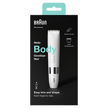 BRAUN Body mini trimmer BS1000 elektrický odstraňovač chloupků na těle (Zastřihávače vlasů a chloupků) - Elektrické