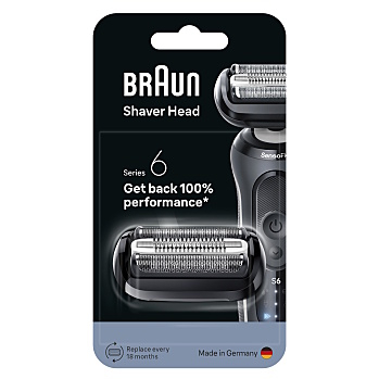 BRAUN Series 6 silver 64b náhradní hlavice pro strojek (Žiletky a náhradní břity) - Elektrické