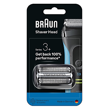 BRAUN Series 3+ 32B náhradní hlavice pro elektrický strojek (Žiletky a náhradní břity) - Elektrické