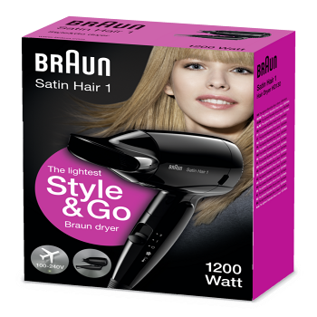 BRAUN Satin Hair 1 - HD 130 To Go vysoušeč vlasů