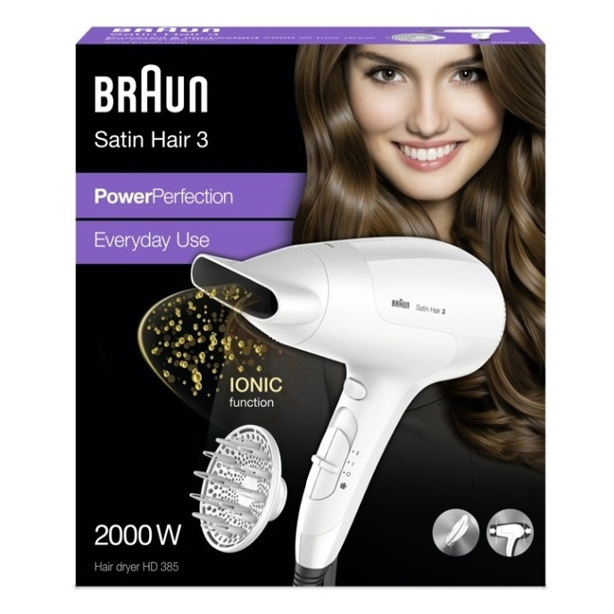 BRAUN Satin Hair 3 - HD 385 vysoušeč vlasů