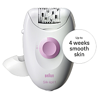 BRAUN Silk-épil 1 elektrický epilátor 1-010 bílá/růžová