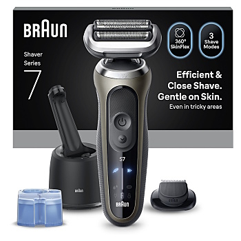 BRAUN Series 7 elektrický holicí strojek 4v1 + smart center (Elektrické holicí strojky) - Bezdrátový, Elektrické, Dobíjecí