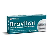 BRAVILON 50 mg mukoadhezivní bukální tableta 1 kus