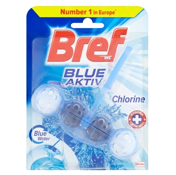 BREF Blue Aktiv Chlorine tuhý WC blok 50 g
