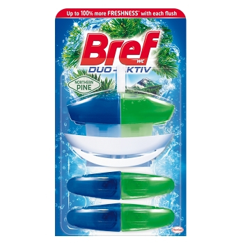 BREF Duo-Aktiv Northern Pine tekutý WC blok náhradní náplň 3x50 ml
