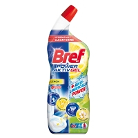 BREF Power Aktiv gel WC čistič Lemon 700 ml
