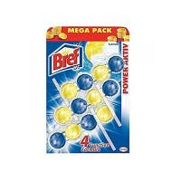 BREF Tuhý WC blok Power Aktiv Lemon 3 x 50 g