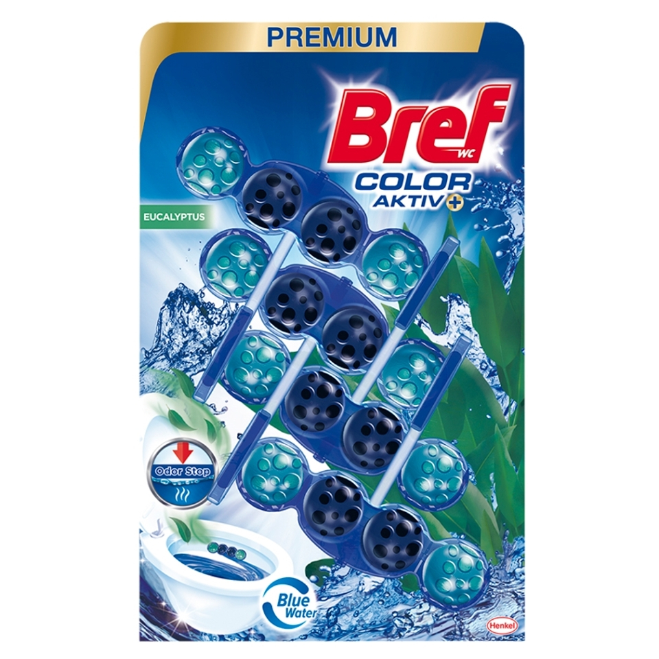 E-shop BREF Color Aktiv Tuhý WC blok Eucalyptus 4 x 50 g