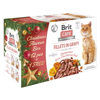 BRIT Care Cat Christmas multipack kapsičky pro kočky 12+1 zdarma