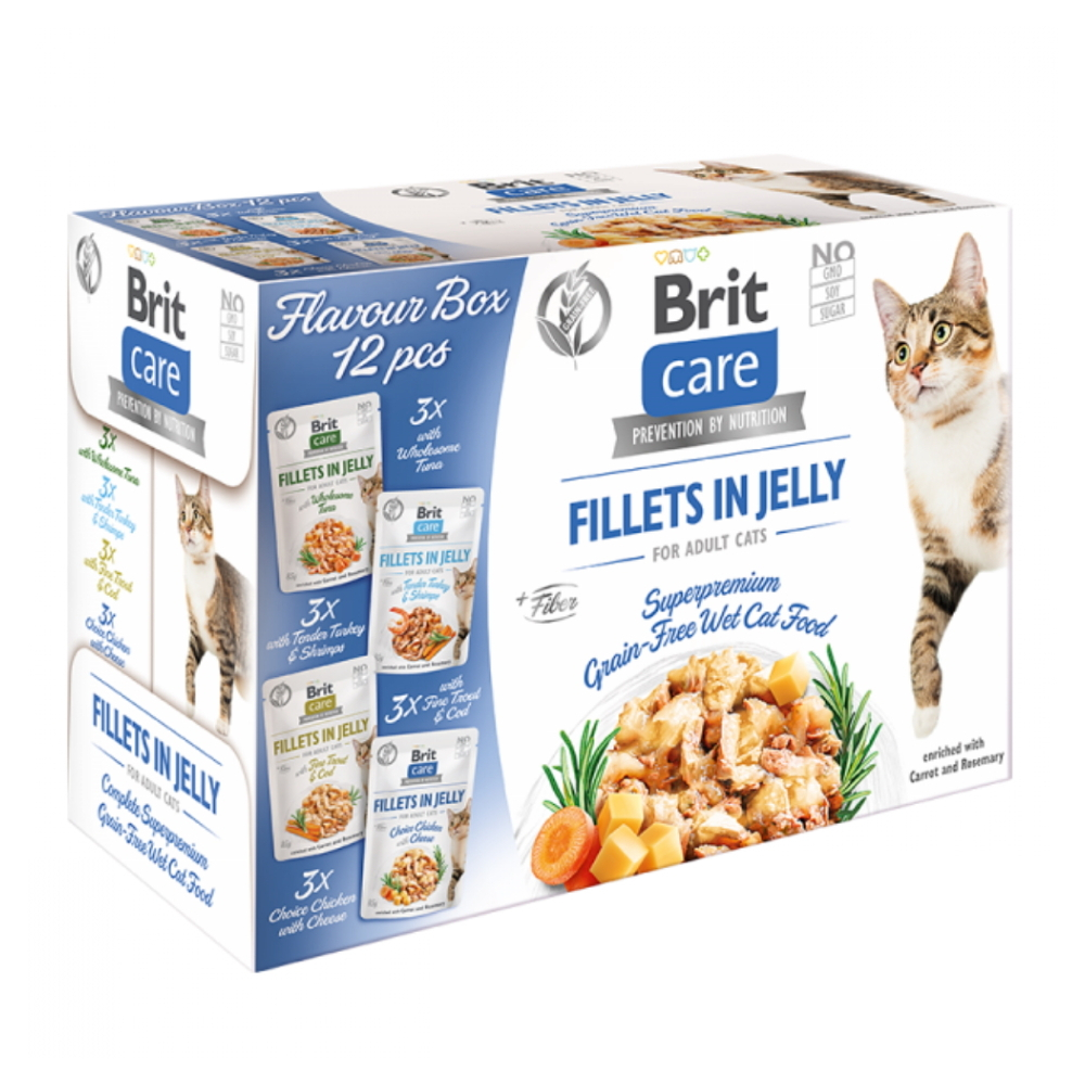 E-shop BRIT Care Fillets in Jelly Flavour kapsičky s želé pro kočky 12 x 85 g