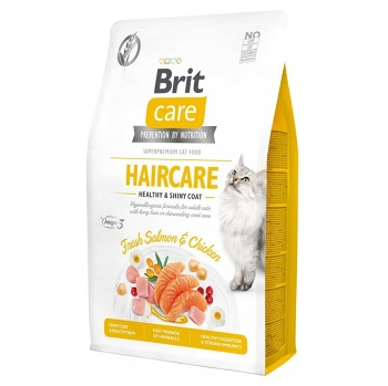BRIT Care Cat Haircare Healthy&Shiny Coat granule pro kočky 1 ks, Hmotnost balení: 7 kg
