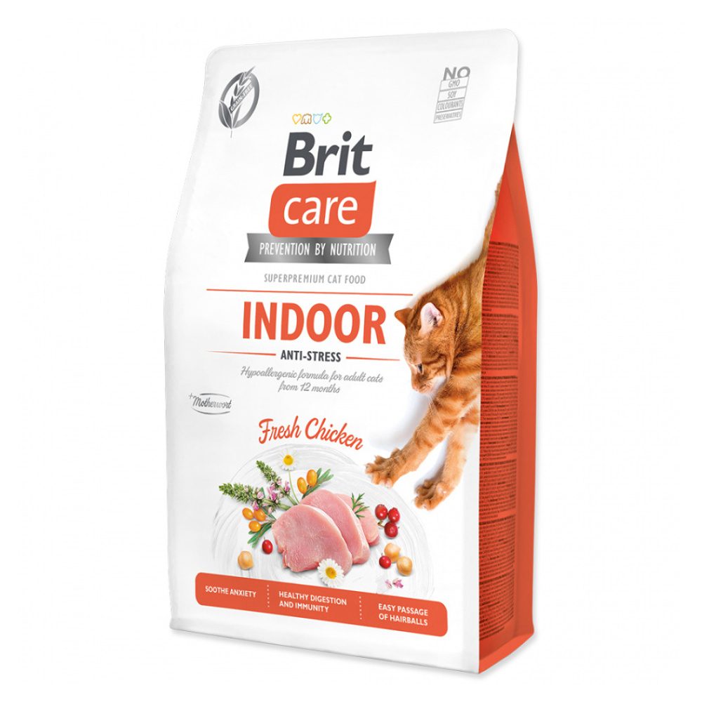 E-shop BRIT Care Cat Indoor Anti-stress granule pro kočky od 12. měsíců 1 ks, Hmotnost balení: 2 kg