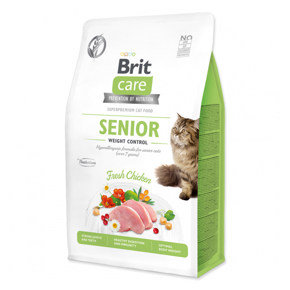 E-shop BRIT Care Cat Senior Weight Control granule pro kočky nad 7 let 1 ks, Hmotnost balení: 2 kg
