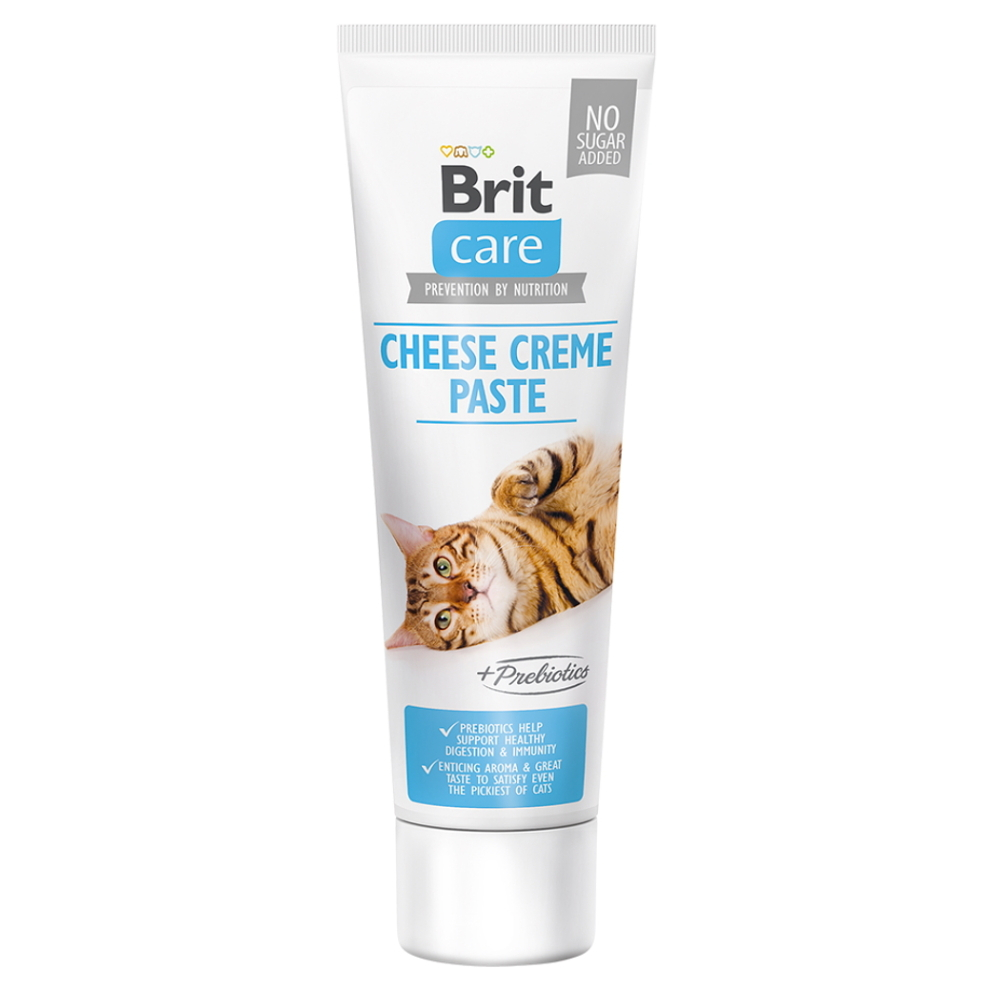 E-shop BRIT Care Paste Cheese Creme With Prebiotics podpora trávení pro kočky 100 g