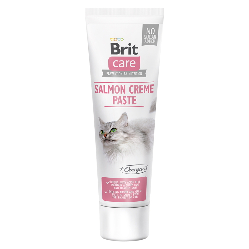 E-shop BRIT Care Cat Paste Salmon creme lesklá a zdravá srst pro kočky 100 g