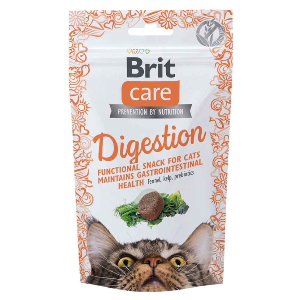 BRIT Care Snack Digestion s fenyklem a kelpou pro kočky 50 g