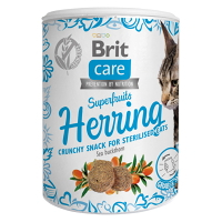 BRIT Care Snack Superfruits Herring se sleděm a rakytníkem pro kočky 100 g