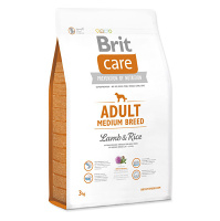 BRIT Care Adult Medium Breed Lamb & Rice granule pro psy 3 kg