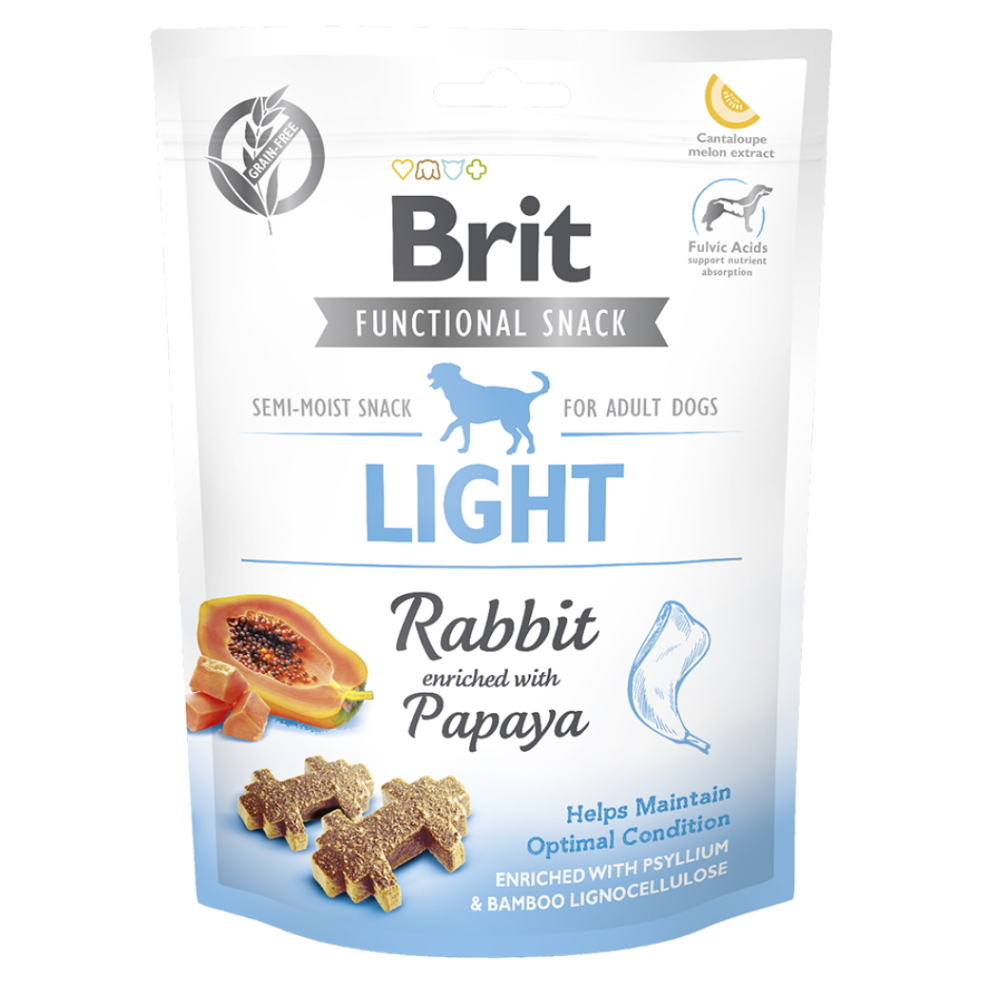 Levně BRIT Care Functional Snack Light Rabbit s králíkem a papájou pro psy 150 g