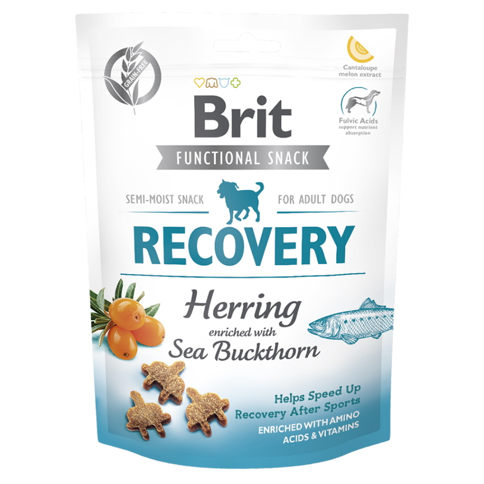 BRIT Care Dog Functional Snack Recovery Herring sleď s rakytníkem pro psy 150 g
