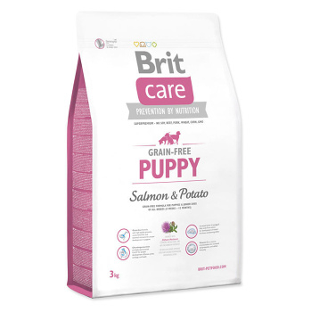 BRIT Care Grain-free Puppy Salmon & Potato granule pro štěňata a mladé psy 3 kg